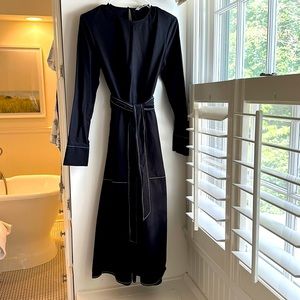 Black & White belted Zara dress